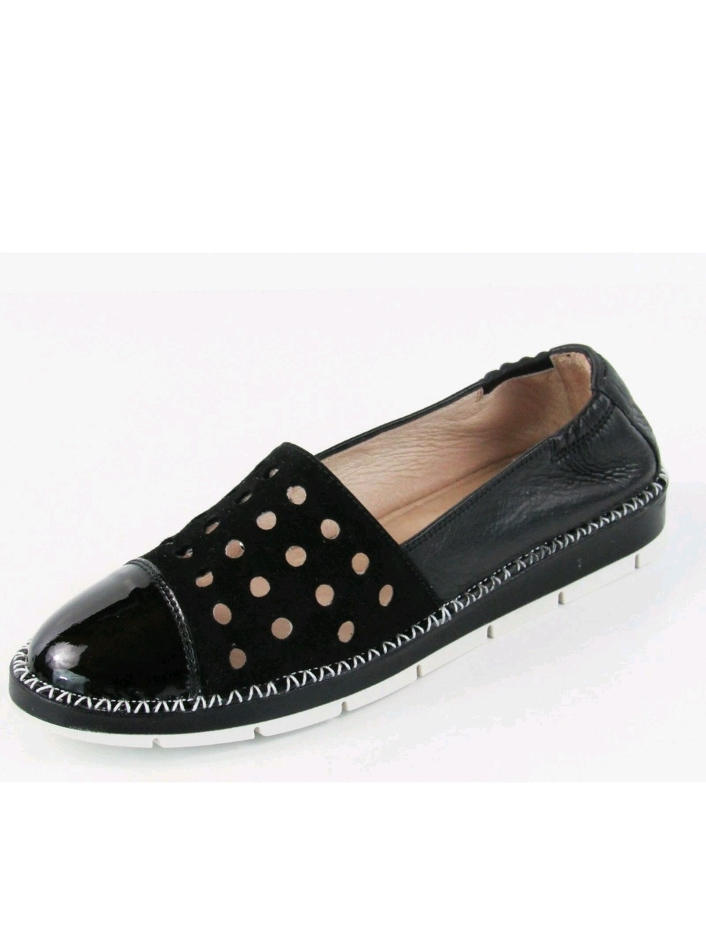 Hispanitas Maiko Leather Slip- On Flats Size 39 US 8.5